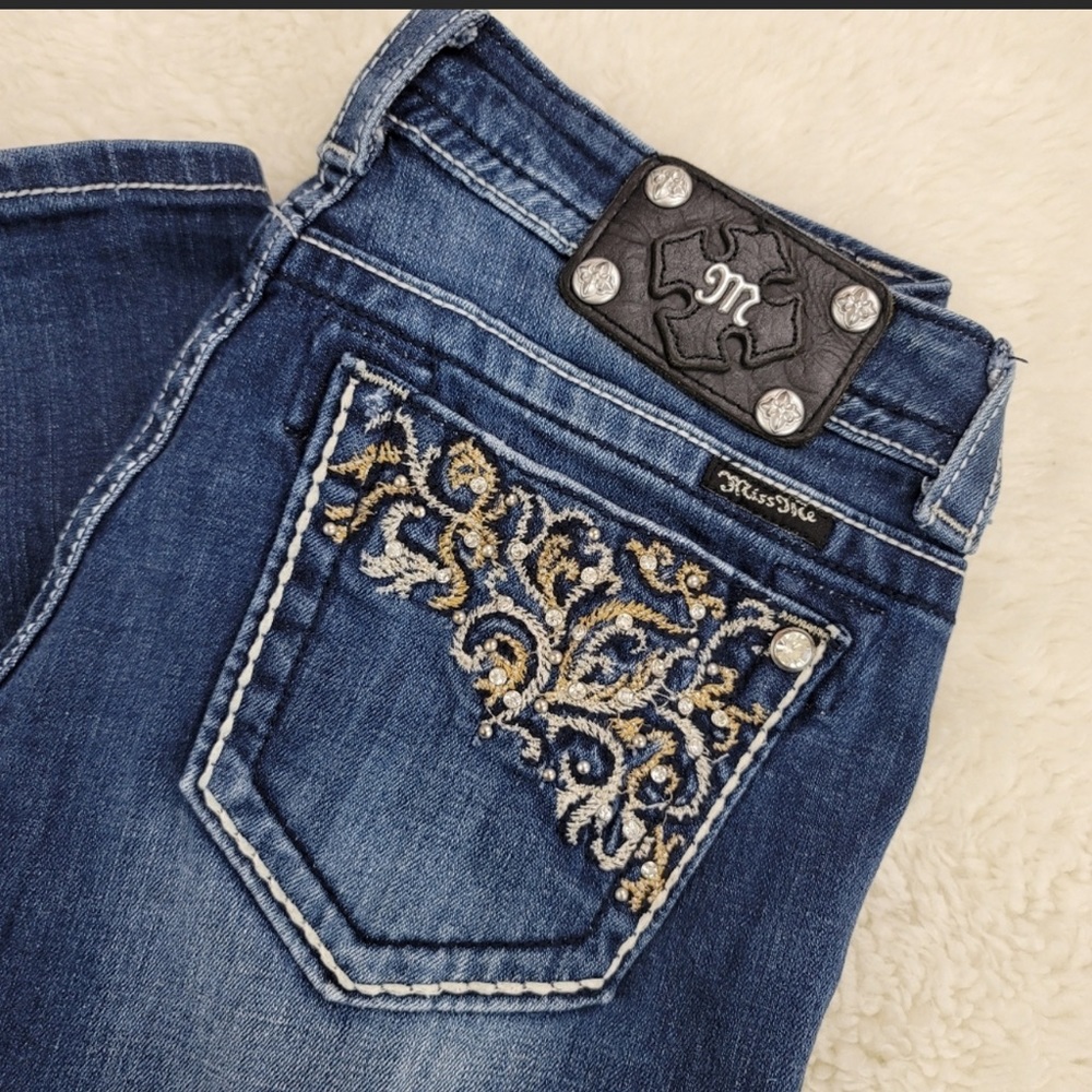 Miss Me Embellished Boot Jeans JP53538B3 Sz 30